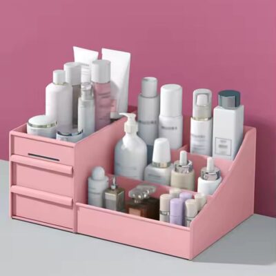 Makeup Organizer / Cosmetic Storage Box – Pink