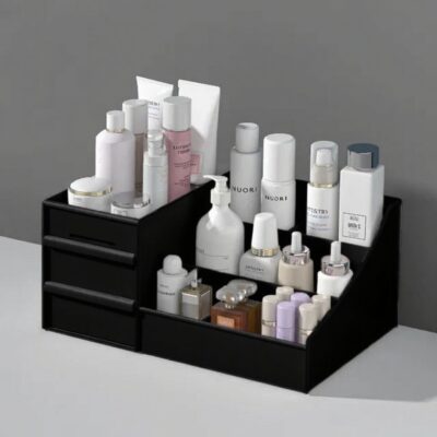 Cosmetic Makeup Organizer with Drawers – White